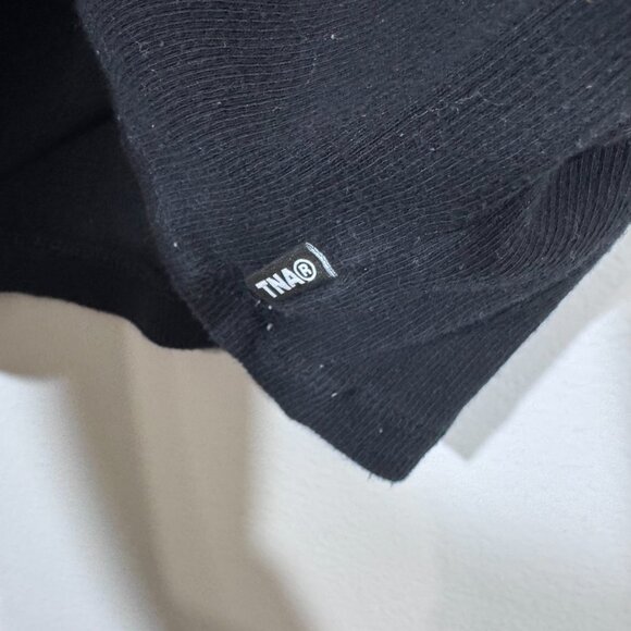 Aritzia TNA Womens Ribbed Black Tank Top Size Large 100% Cotton - Picture 5 of 5